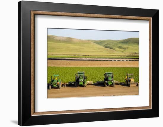 USA, California. Agricultural fields outside King City-Alison Jones-Framed Photographic Print