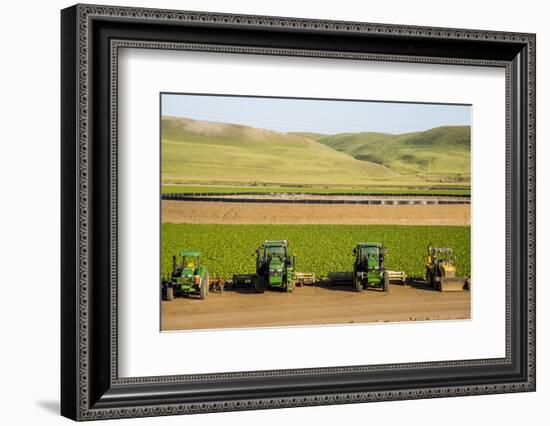 USA, California. Agricultural fields outside King City-Alison Jones-Framed Photographic Print