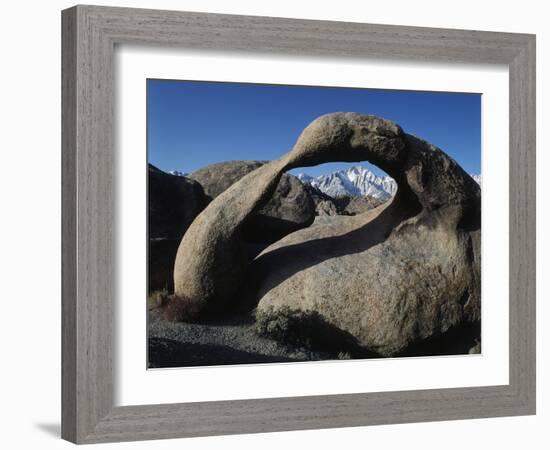 USA, California, Alabama Hills at Californian Sierra Nevada-Zandria Muench Beraldo-Framed Photographic Print