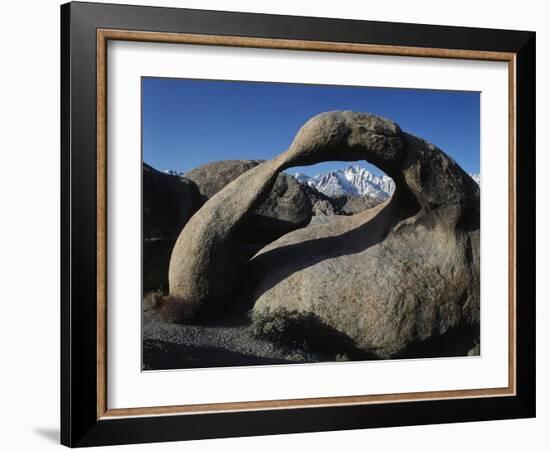 USA, California, Alabama Hills at Californian Sierra Nevada-Zandria Muench Beraldo-Framed Photographic Print