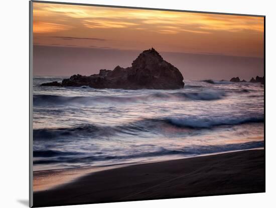 USA, California, Big Sur. Dusk at Pfeiffer Beach-Ann Collins-Mounted Photographic Print