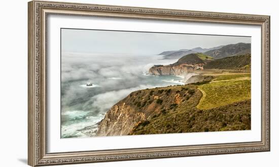 USA, California, Big Sur, Fog Approaches Bixby Bridge in the Afternoon-Ann Collins-Framed Photographic Print