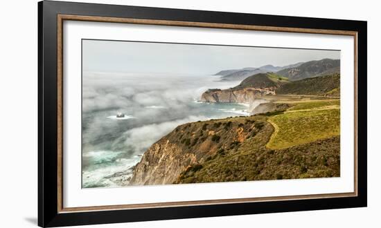 USA, California, Big Sur, Fog Approaches Bixby Bridge in the Afternoon-Ann Collins-Framed Photographic Print