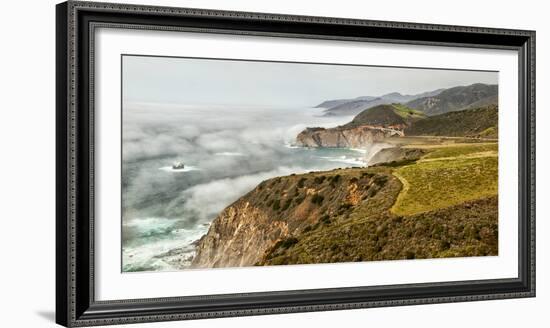 USA, California, Big Sur, Fog Approaches Bixby Bridge in the Afternoon-Ann Collins-Framed Photographic Print