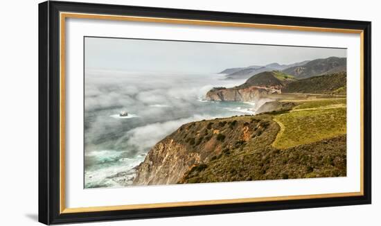 USA, California, Big Sur, Fog Approaches Bixby Bridge in the Afternoon-Ann Collins-Framed Photographic Print