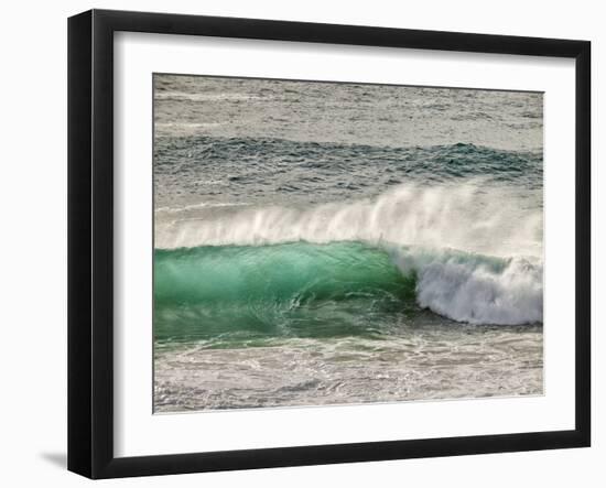 USA, California, Big Sur, Green Backlit Wave at Garrapata State Beach-Ann Collins-Framed Photographic Print