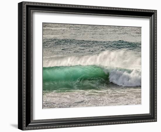 USA, California, Big Sur, Green Backlit Wave at Garrapata State Beach-Ann Collins-Framed Photographic Print