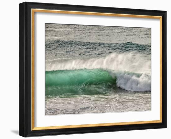 USA, California, Big Sur, Green Backlit Wave at Garrapata State Beach-Ann Collins-Framed Photographic Print