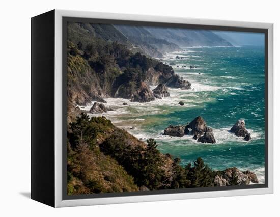 USA, California, Big Sur. Sunny day on the Central Coast-Ann Collins-Framed Premier Image Canvas