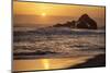 USA, California, Big Sur. Sunset and Splashes at Pfeiffer Beach-Ann Collins-Mounted Photographic Print