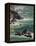 USA, California, Big Sur. Waves Hit Coast and Rocks-Ann Collins-Framed Premier Image Canvas