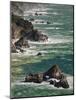 USA, California, Big Sur. Waves Hit Coast and Rocks-Ann Collins-Mounted Photographic Print