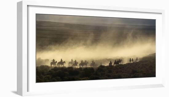 USA, California, Bishop, Cattle Drive in the Eastern Sierra-Ann Collins-Framed Photographic Print