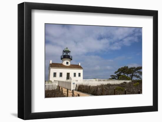 USA, California, Cabrillo National Monument, Old Point Loma Lighthouse-Peter Hawkins-Framed Photographic Print