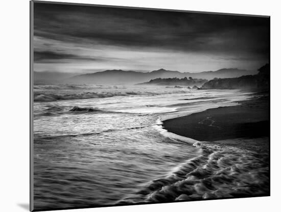 USA, California, Cambria. Dusk at Moonstone Beach-Ann Collins-Mounted Photographic Print