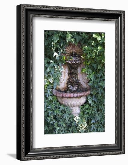 USA, California, Carmel. Holman Ranch Hacienda Fountain-Kymri Wilt-Framed Photographic Print