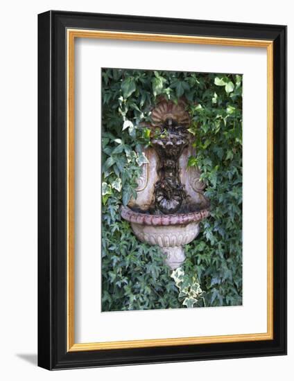 USA, California, Carmel. Holman Ranch Hacienda Fountain-Kymri Wilt-Framed Photographic Print