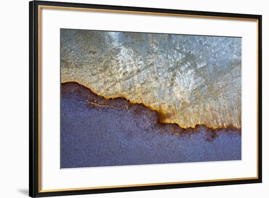 USA, California, Carrizo Plain National Monument. Abstract patterns on old machinery.-Jaynes Gallery-Framed Premium Photographic Print