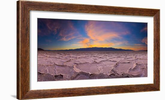 Usa, California, Death Valley National Park, Badwater Basin, Lowest Point in North America-Alan Copson-Framed Photographic Print