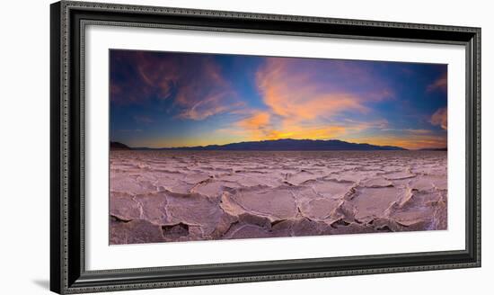 Usa, California, Death Valley National Park, Badwater Basin, Lowest Point in North America-Alan Copson-Framed Photographic Print