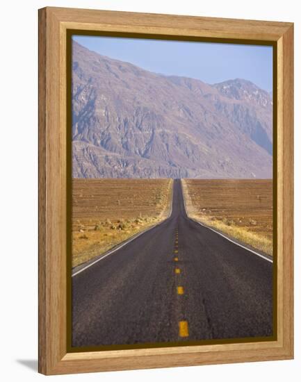 USA, California, Death Valley National Park, Badwater Road Landscape-Walter Bibikow-Framed Premier Image Canvas