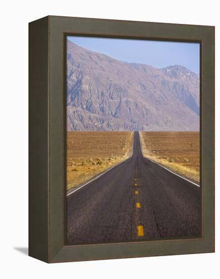 USA, California, Death Valley National Park, Badwater Road Landscape-Walter Bibikow-Framed Premier Image Canvas