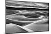 USA, California, Death Valley National Park, Dawn over Mesquite Flat Dunes in Black and White-Ann Collins-Mounted Photographic Print
