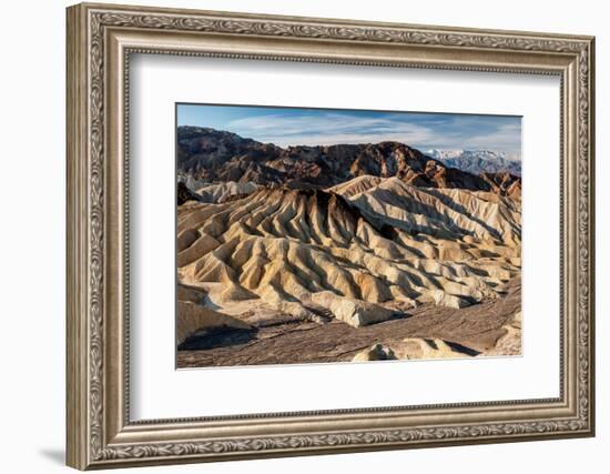 USA, California, Death Valley National Park. Dry wash in winter at Zabriskie Point-Ann Collins-Framed Photographic Print