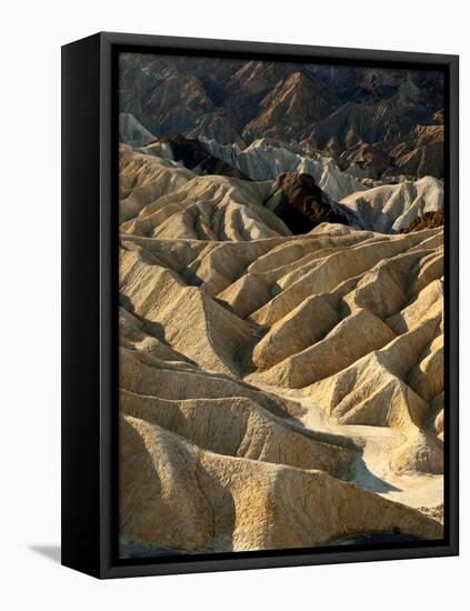 USA, California, Death Valley National Park. Erosion at Work Near Zabriskie Point-Ann Collins-Framed Premier Image Canvas