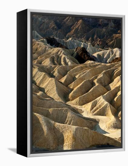 USA, California, Death Valley National Park. Erosion at Work Near Zabriskie Point-Ann Collins-Framed Premier Image Canvas