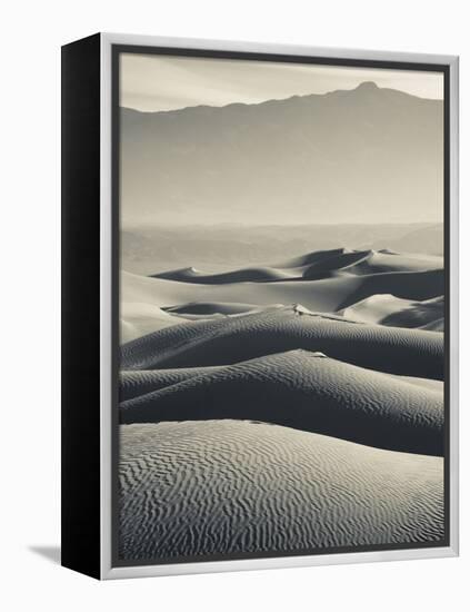 USA, California, Death Valley National Park, Mesquite Flat Sand Dunes-Walter Bibikow-Framed Premier Image Canvas