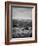 USA, California, Death Valley National Park. Moon setting at dawn over Zabriskie Point-Ann Collins-Framed Photographic Print