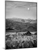 USA, California, Death Valley National Park. Moon setting at dawn over Zabriskie Point-Ann Collins-Mounted Photographic Print