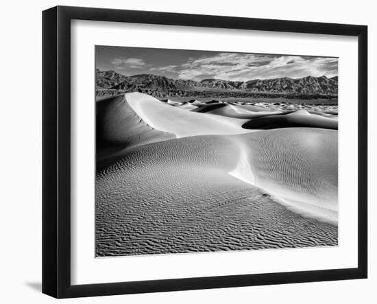 USA, California, Death Valley National Park, Morning Sun Hits Mesquite Flat Dunes-Ann Collins-Framed Photographic Print