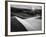 USA, California, Death Valley National Park, Sunrise over Mesquite Flat Dunes in Black and White-Ann Collins-Framed Photographic Print