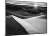 USA, California, Death Valley National Park, Sunrise over Mesquite Flat Dunes in Black and White-Ann Collins-Mounted Photographic Print