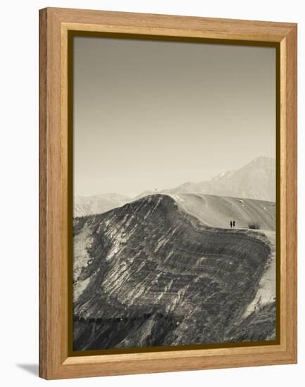 USA, California, Death Valley National Park, Ubehebe Meteor Crater-Walter Bibikow-Framed Premier Image Canvas