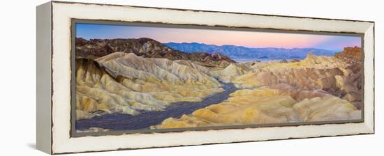 Usa, California, Death Valley National Park, Zabriskie Point-Alan Copson-Framed Premier Image Canvas