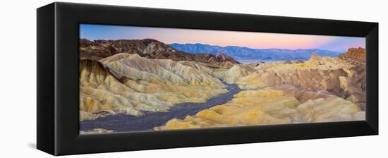 Usa, California, Death Valley National Park, Zabriskie Point-Alan Copson-Framed Premier Image Canvas