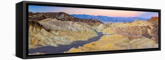 Usa, California, Death Valley National Park, Zabriskie Point-Alan Copson-Framed Premier Image Canvas