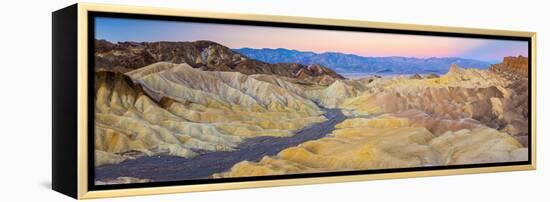 Usa, California, Death Valley National Park, Zabriskie Point-Alan Copson-Framed Premier Image Canvas