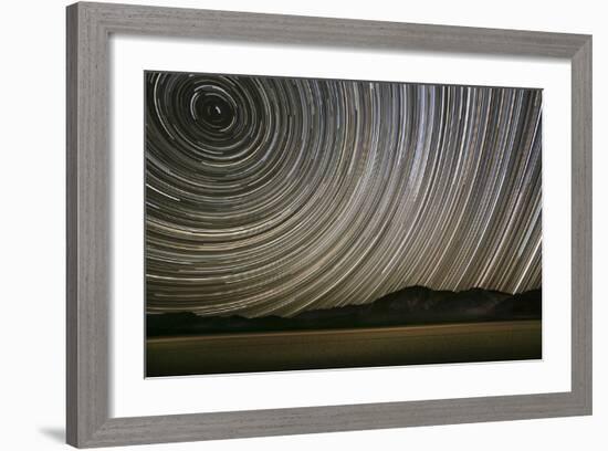 USA, California, Death Valley Racetrack Startracks-John Ford-Framed Photographic Print