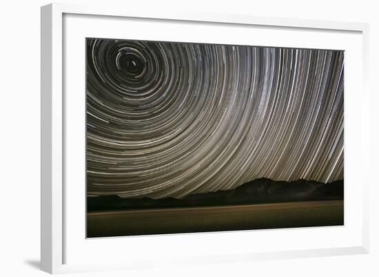 USA, California, Death Valley Racetrack Startracks-John Ford-Framed Photographic Print