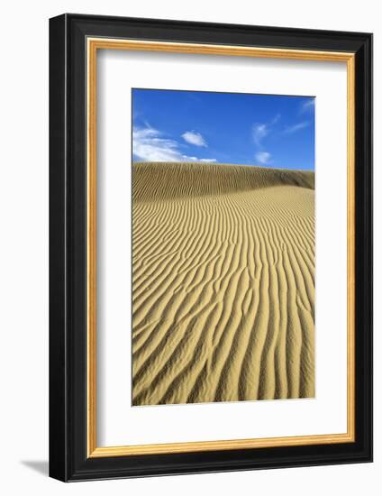 USA, California, Death Valley, Ripples in the sand, Mesquite Flat Sand Dunes.-Kevin Oke-Framed Photographic Print