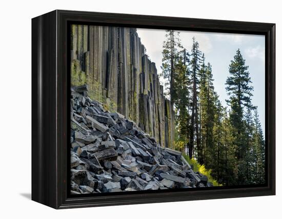 USA, California, Eastern Sierra. Devils Postpile National Monument in Autumn-Ann Collins-Framed Premier Image Canvas