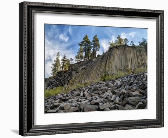 USA, California, Eastern Sierra, Devils Postpile National Monument in Autumn-Ann Collins-Framed Photographic Print