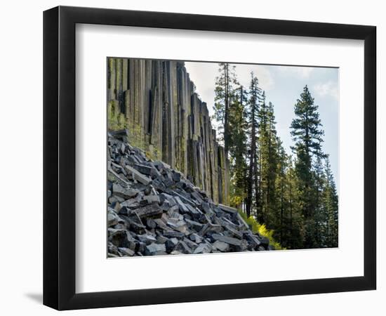 USA, California, Eastern Sierra. Devils Postpile National Monument in Autumn-Ann Collins-Framed Photographic Print