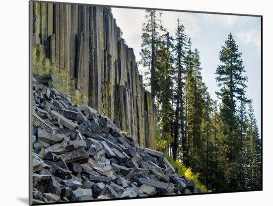 USA, California, Eastern Sierra. Devils Postpile National Monument in Autumn-Ann Collins-Mounted Photographic Print