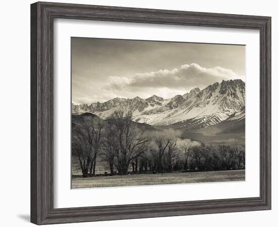 USA, California, Eastern Sierra Nevada Area, Bishop, Landscape of the Pleasant Valey-Walter Bibikow-Framed Photographic Print