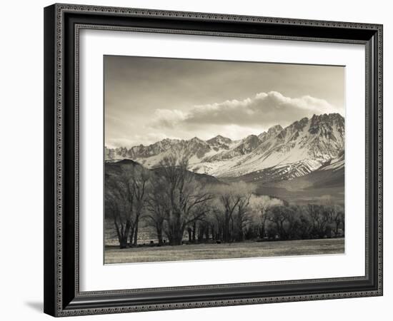 USA, California, Eastern Sierra Nevada Area, Bishop, Landscape of the Pleasant Valey-Walter Bibikow-Framed Photographic Print